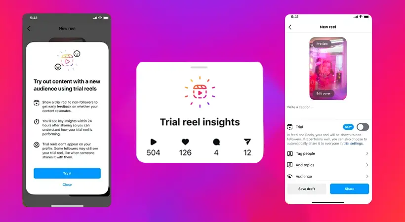 instagram new feature reels trial